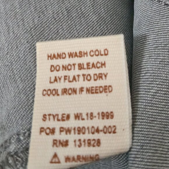 Wishlist Jeans Size L High Rise Super Flare Bell Bottom Gray Denim Stretch - Picture 9 of 9